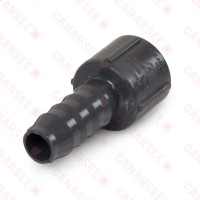 1/2" Barbed Insert x 1/2" Female NPT Threaded PVC Adapter, Sch 40, Gray
