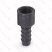 1/2" Barbed Insert x 1/2" Female NPT Threaded PVC Adapter, Sch 40, Gray