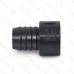 1-1/4" Barbed Insert x 1-1/4" Female NPT Threaded PVC Adapter, Sch 40, Gray