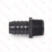 1" Barbed Insert x 1" Male NPT Threaded PVC Adapter, Sch 40, Gray