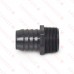 1-1/4" Barbed Insert x 1-1/4" Male NPT Threaded PVC Adapter, Sch 40, Gray