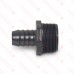 1" Barbed Insert x 1-1/2" Male NPT Threaded PVC Reducing Adapter, Sch 40, Gray