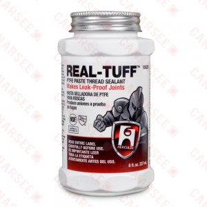Real Tuff Thread Sealant w/ PTFE, Brush Cap, 8 oz (1/2 pint)