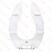 Bemis 1655SSCT White Comm. Plastic Elongated Toilet Seat w/ Self-Sustaining Check Hinges, Extra Heavy-Duty