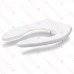 Bemis 1655SSCT White Comm. Plastic Elongated Toilet Seat w/ Self-Sustaining Check Hinges, Extra Heavy-Duty