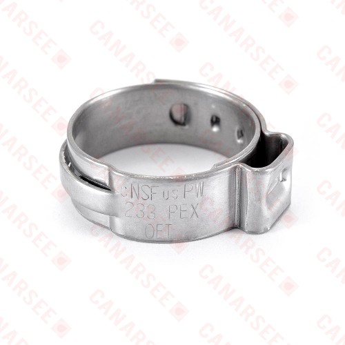 3/4” PEX Grip (No-Slip) Stainless Steel Cinch Clamps (50/bag)