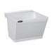 23" x 23.5" x 14.38" Utilatub Laundry Sink/Tub w/ Scrub Board, Single Compartment, Wall-Mount, DuraStone