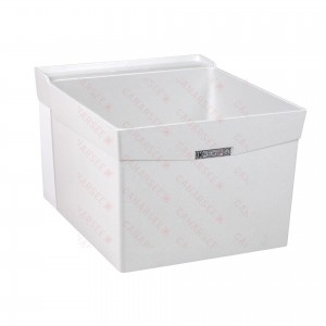 20" x 24" x 14.38" Utilatub Laundry Sink/Tub, Single Compartment, Wall-Mount, DuraStone