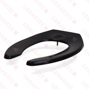 Bemis 1955SSCT (Black) Commerical Plastic Elongated Toilet Seat w/ Self-Sustaining Check Hinges, Heavy-Duty