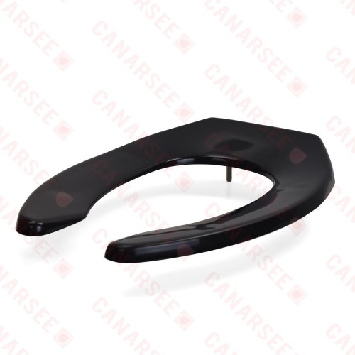 Bemis 1955SSCT (Black) Commerical Plastic Elongated Toilet Seat w/ Self-Sustaining Check Hinges, Heavy-Duty