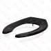 Bemis 1955SSCT (Black) Commerical Plastic Elongated Toilet Seat w/ Self-Sustaining Check Hinges, Heavy-Duty