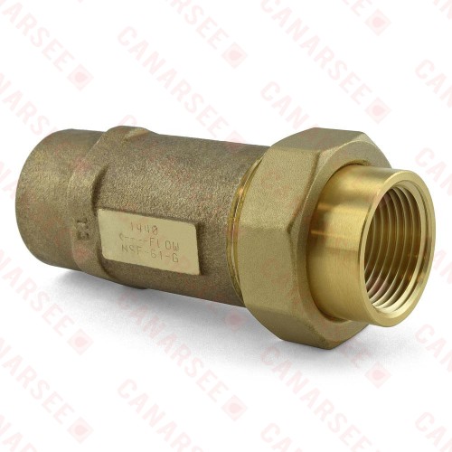 1UFX1F-700XL Zurn (Wilkins) 700XL - 1" FNPT x Union FNPT Dual Check Valve, Lead Free