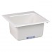 15" x 15" x 7.75" Hospitality/Utility/Bar Sink, White