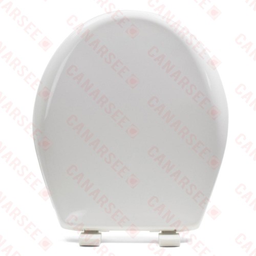 Bemis 200E4 (White) Premium Plastic Soft-Close Round Toilet Seat