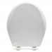 Bemis 200E4 (White) Premium Plastic Soft-Close Round Toilet Seat