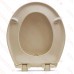 Bemis 200E4 (Bone) Premium Plastic Soft-Close Round Toilet Seat
