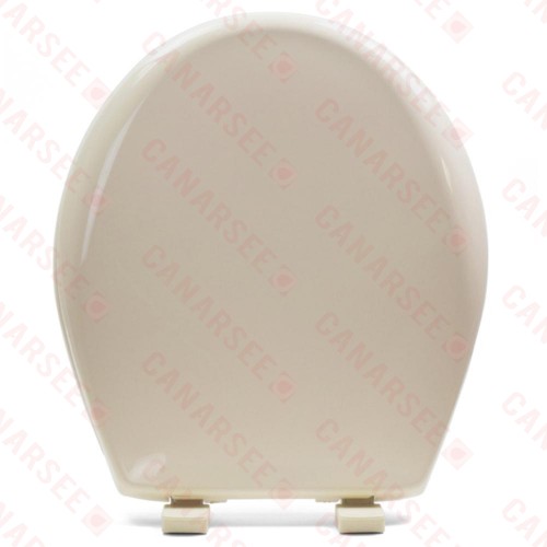 Bemis 200E4 (Bone) Premium Plastic Soft-Close Round Toilet Seat