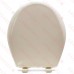Bemis 200E4 (Bone) Premium Plastic Soft-Close Round Toilet Seat