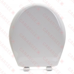 Bemis 200E4 (Cotton White) Premium Plastic Soft-Close Round Toilet Seat