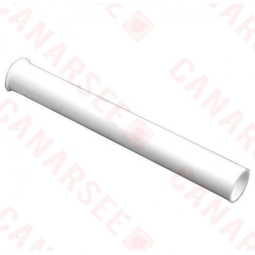 1-1/2" x 12" Flanged Tailpiece, White Plastic