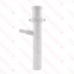 1-1/2" x 8" Flanged or Slip Joint Dishwasher Taipiece w/ 5/8" Hose Barb x 7/8" OD Outlet, White Plastic