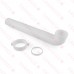 1-1/2" x 12", Slip Joint Waste Bend, White Plastic