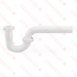 1-1/2" P-Trap w/ Adapter, White Plastic