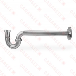 1-1/4" P-Trap, 17GA, Chrome Plated Brass