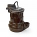 Manual Sump Pump, 10' cord, 1/4HP, 115V