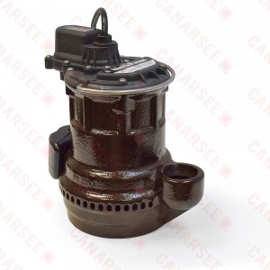 Automatic Sump Pump w/ Vertical Float Switch, 25' cord, 1/4HP, 115V