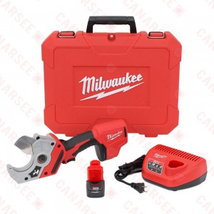M12 Plastic Pipe Shear Kit w/ Battery, Charger & Case - up to 2-3/8" capacity