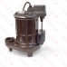 Automatic Sump/Effluent Pump w/ Vertical Float Switch, 1/3HP, 115V, 10' cord