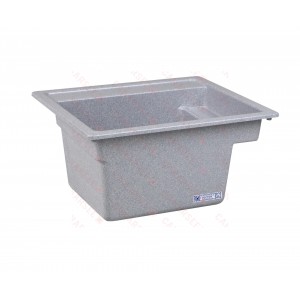 25" x 22" x 12.75" Vector Multi-Task Utility Sink, VariStone Fiberglass, Twilight