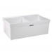 40" x 24" x 14.38" Utilatwin Laundry Sink/Tub, Double Compartment, Wall-Mount, DuraStone 40" x 24" x 14.38" Utilatwin Laundry Sink/Tub, Double Compartment, Wall-Mount, DuraStone