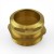 1-1/2" Tubular x 1-1/2" MIP Solid Brass Adapter