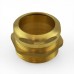 1-1/2" Tubular x 1-1/2" MIP Solid Brass Adapter