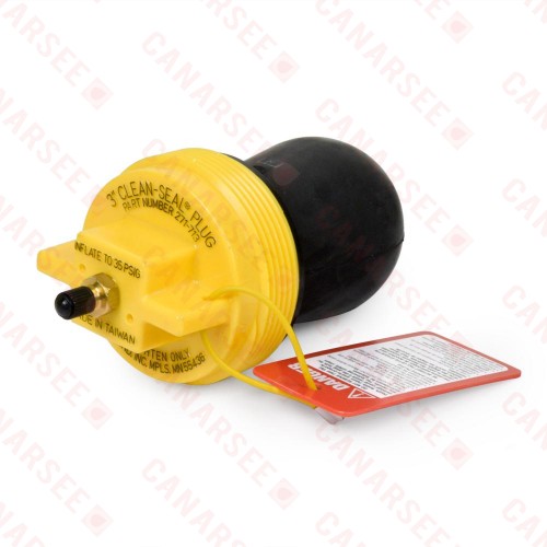 3" MIP Clean-Seal Inflatable Test Tee/Cleanout Plug