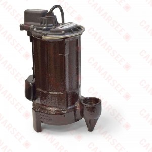 Automatic Sump/Effluent Pump w/ Vertical Float Switch, 1/2HP, 25' cord, 115V
