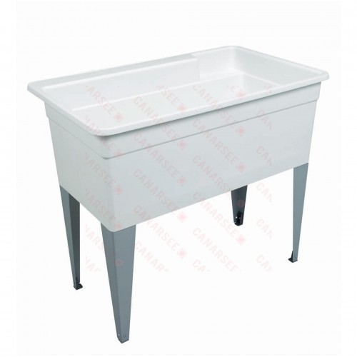 40" x 24" x 15" Utilatub BigTub Extra Large Laundry Sink/Tub, Single Compartment, Floor-Standing