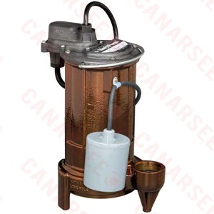 Liberty Pumps 291-2, 3/4 HP Auto. Sump / Effluent Pump, Wide Angle Float Switch, 115V, 25 Ft