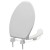Bemis 2L2150T (White) 2" Lift Medic-Aid Plastic Elongated Toilet Seat w/ DuraGuard, Heavy-Duty