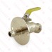 1/2” PEX Expansion Brass 1/4-turn Sillcock, Lead-Free