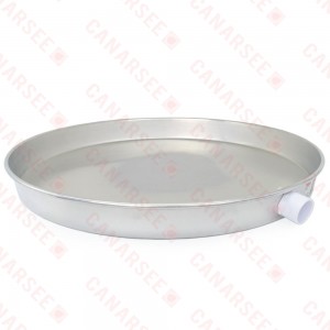 22" Aluminum Water Heater Pan, 1" PVC Adapter