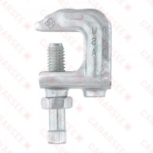 3/8" Galvanized Steel Top Beam Clamp w/ Locknut