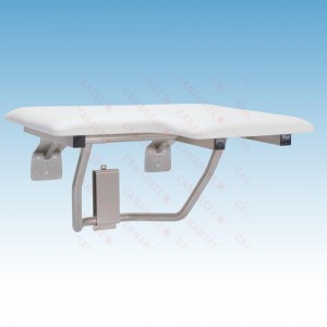 26" x 21" Wall-Mount Rectangular Folding Shower Seat, Left-Hand, Padded