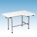 32" x 21" Rectangular Folding Shower Seat w/ Legs, Left-Hand, Padded