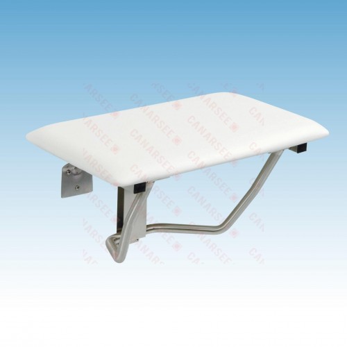 26" x 14.5" Wall-Mount Rectangular Folding Shower Seat, Padded