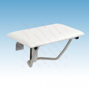 23" x 14.5" Wall-Mount Rectangular Folding Shower Seat, Padded