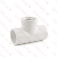 1" PVC (Sch. 40) Tee (Socket x Socket x FIPT)