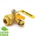 1” NPT Threaded Union Ball Valve w/ Hose Drain, Full Port (Lead-Free) 
